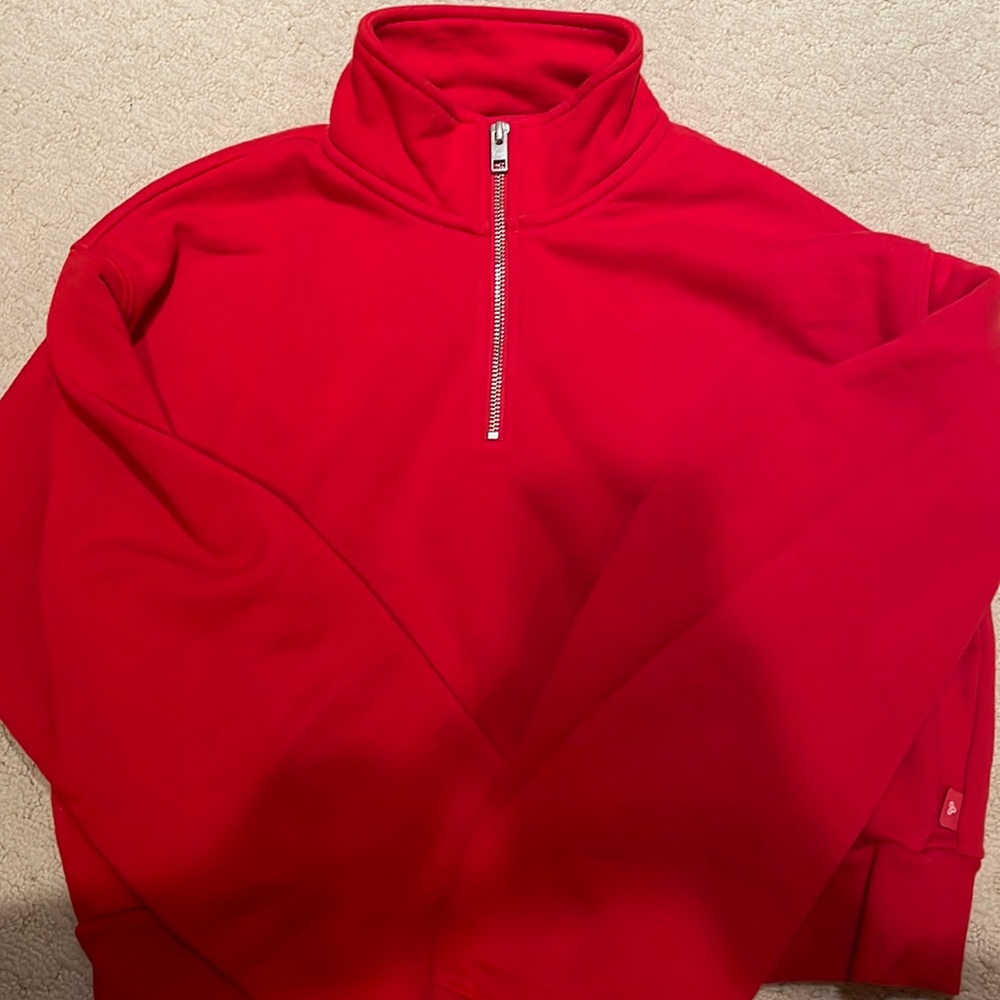 TNA Vibrant Red Zip-Up Hoodie